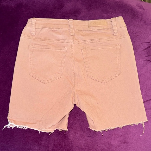 Blue Age Pants - Blue Age Denim Collection Women's Mauve Rose Pink Denim Cutoff Jean Shorts sz 3